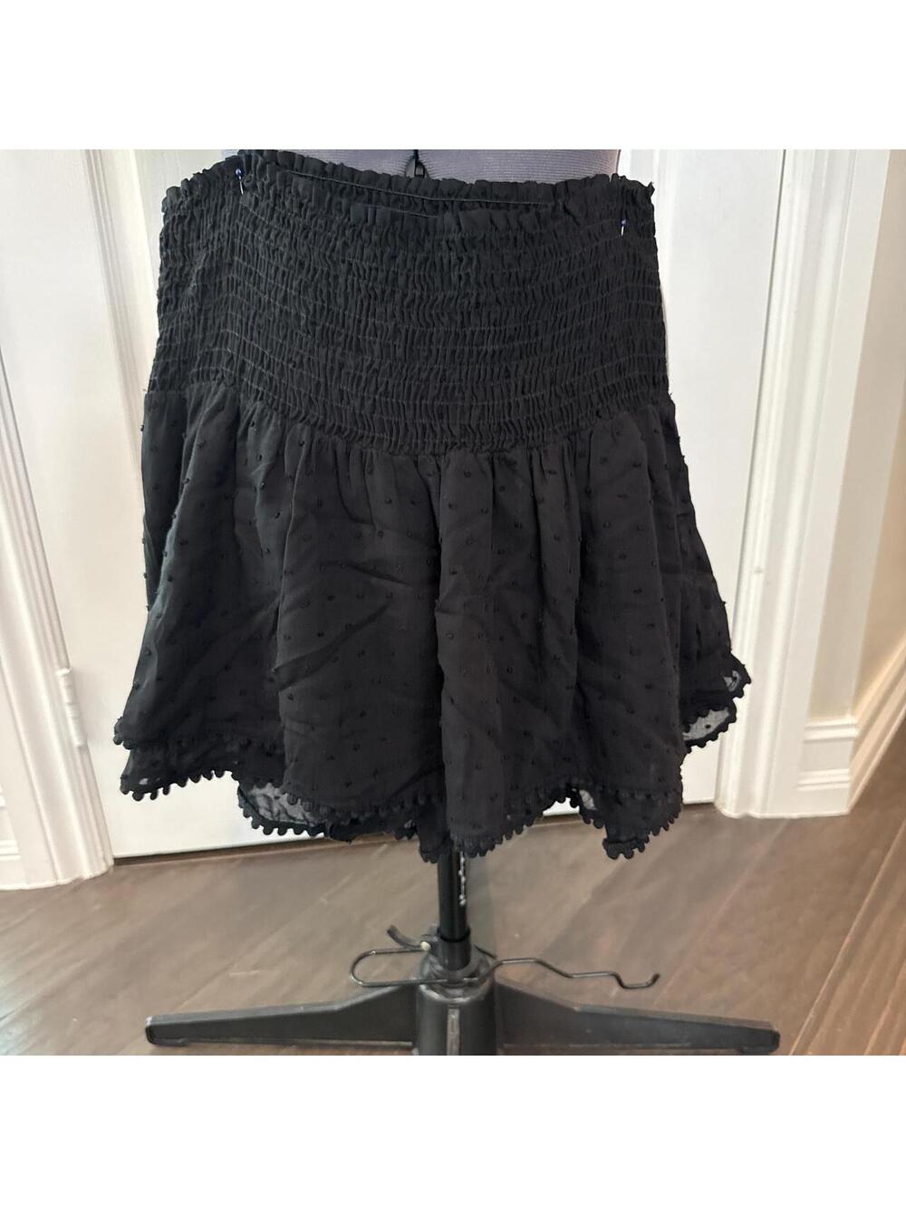 Life Black Two-Piece Smocked Crop Top and Skirt Set - Picture 6 of 7
